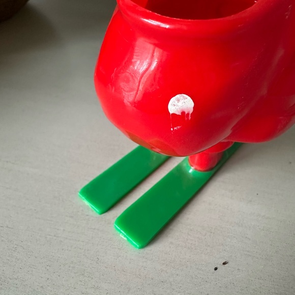 Vintage Rosbro candy holder Santa Claus on skis Christmas - Picture 4 of 9